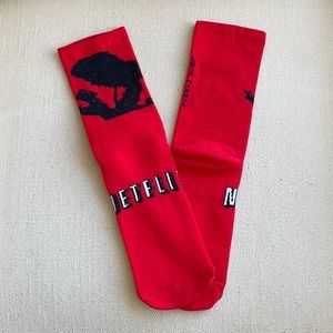 RED NETFLIX SOCKS